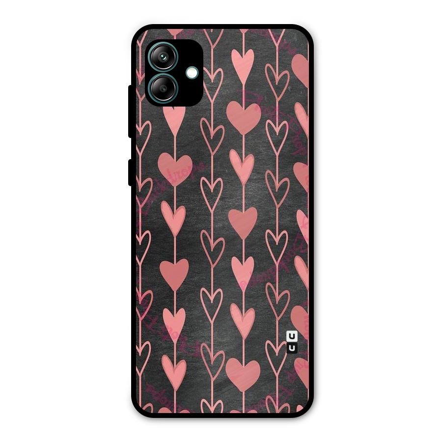 Chain Of Hearts Metal Back Case for Galaxy A04