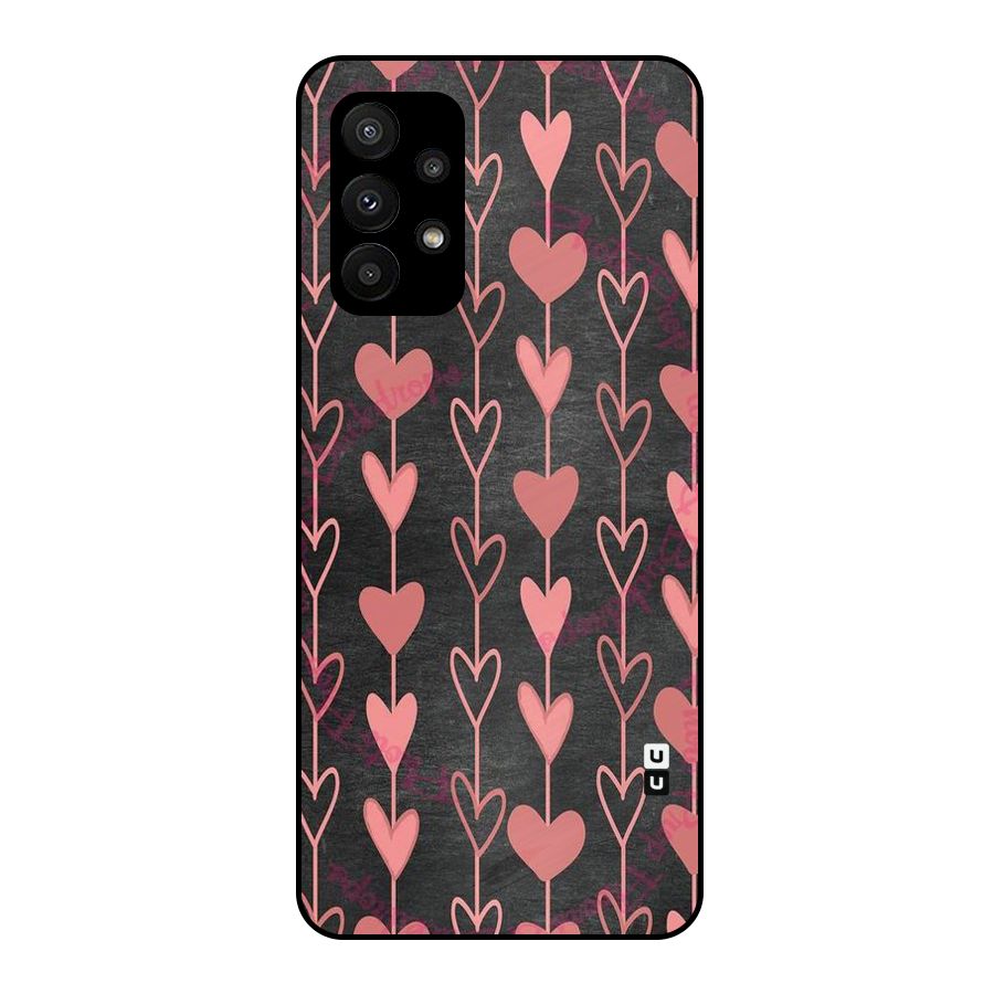 Chain Of Hearts Metal Back Case for Galaxy A23