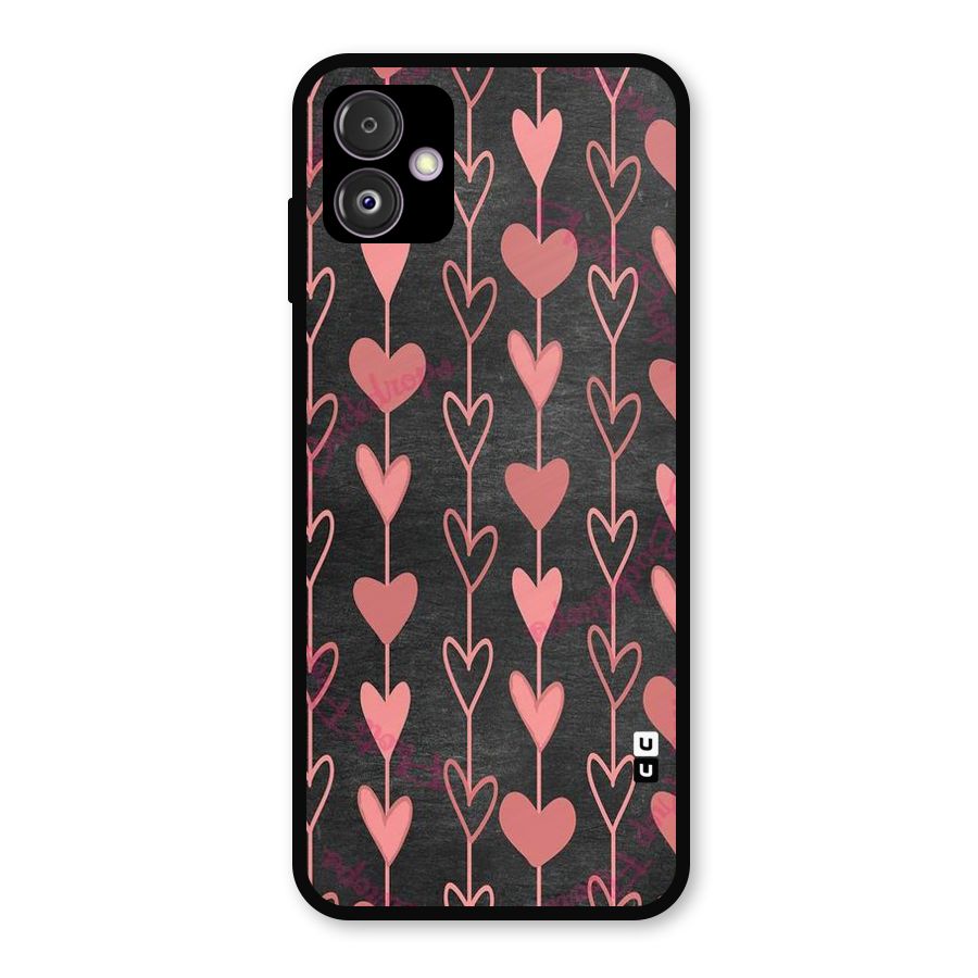 Chain Of Hearts Metal Back Case for Galaxy F14