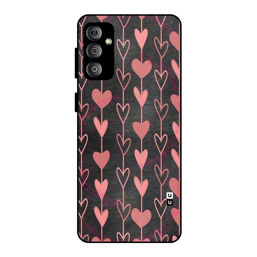 Chain Of Hearts Metal Back Case for Galaxy F23