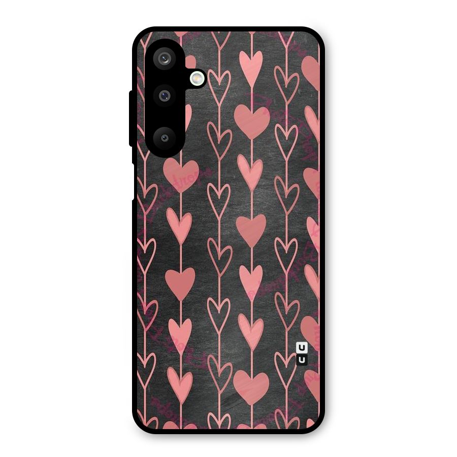 Chain Of Hearts Metal Back Case for Galaxy M16