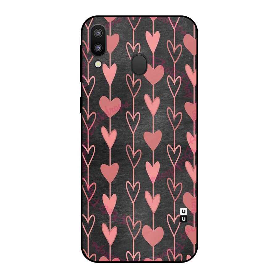 Chain Of Hearts Metal Back Case for Galaxy M20