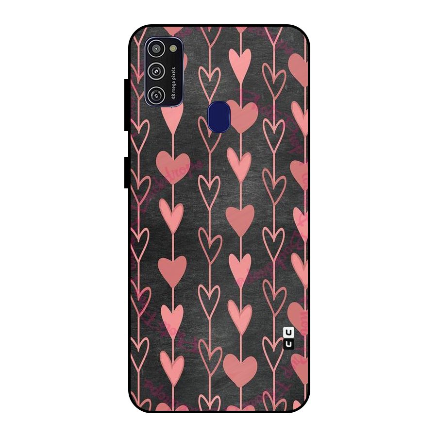 Chain Of Hearts Metal Back Case for Galaxy M30s