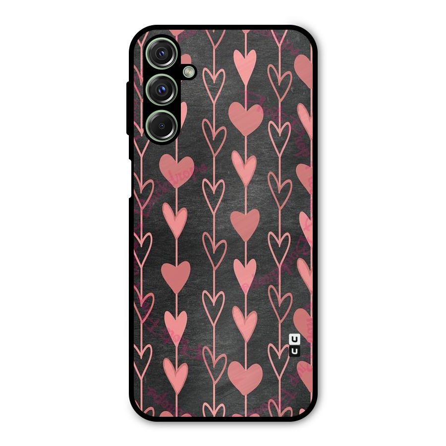 Chain Of Hearts Metal Back Case for Galaxy M34