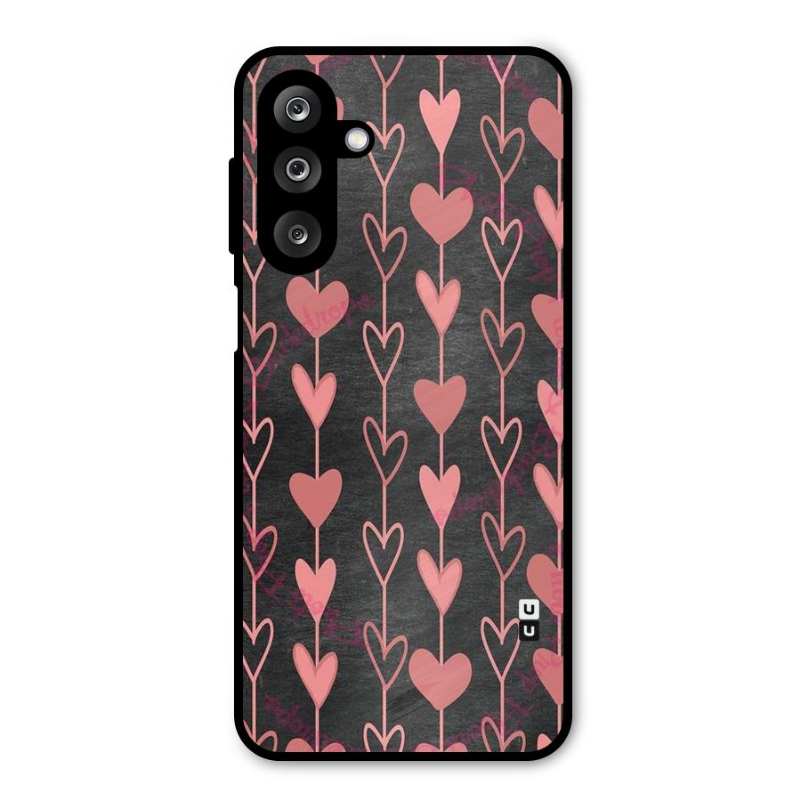 Chain Of Hearts Metal Back Case for Galaxy M36