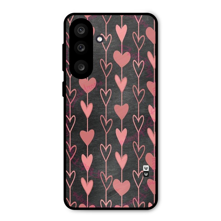 Chain Of Hearts Metal Back Case for Galaxy M56