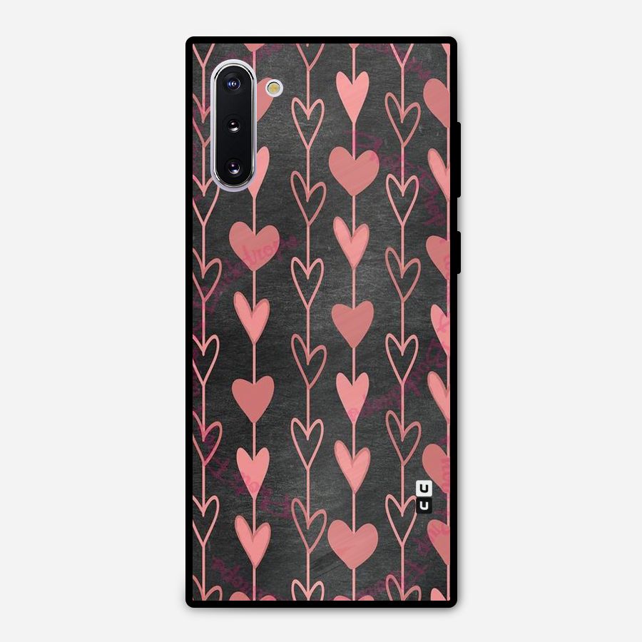 Chain Of Hearts Metal Back Case for Galaxy Note 10