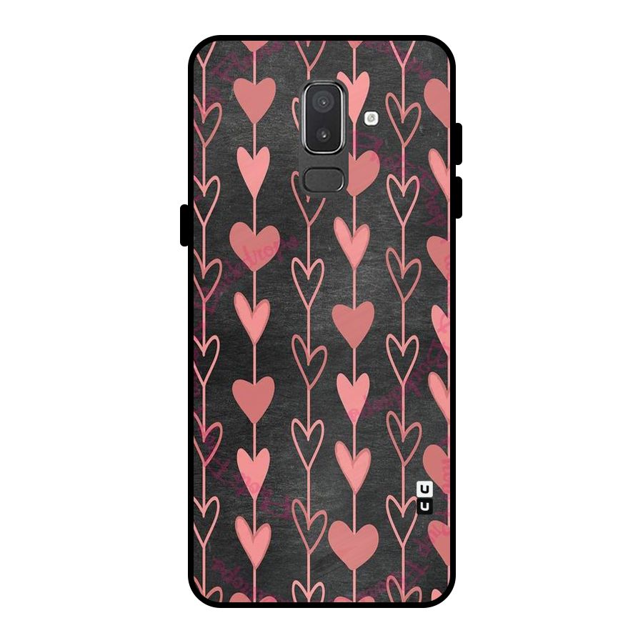 Chain Of Hearts Metal Back Case for Galaxy On8 (2018)