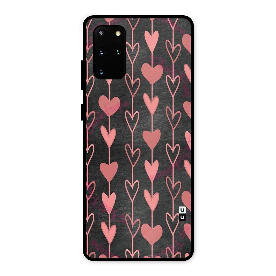Chain Of Hearts Metal Back Case for Galaxy S20 Plus