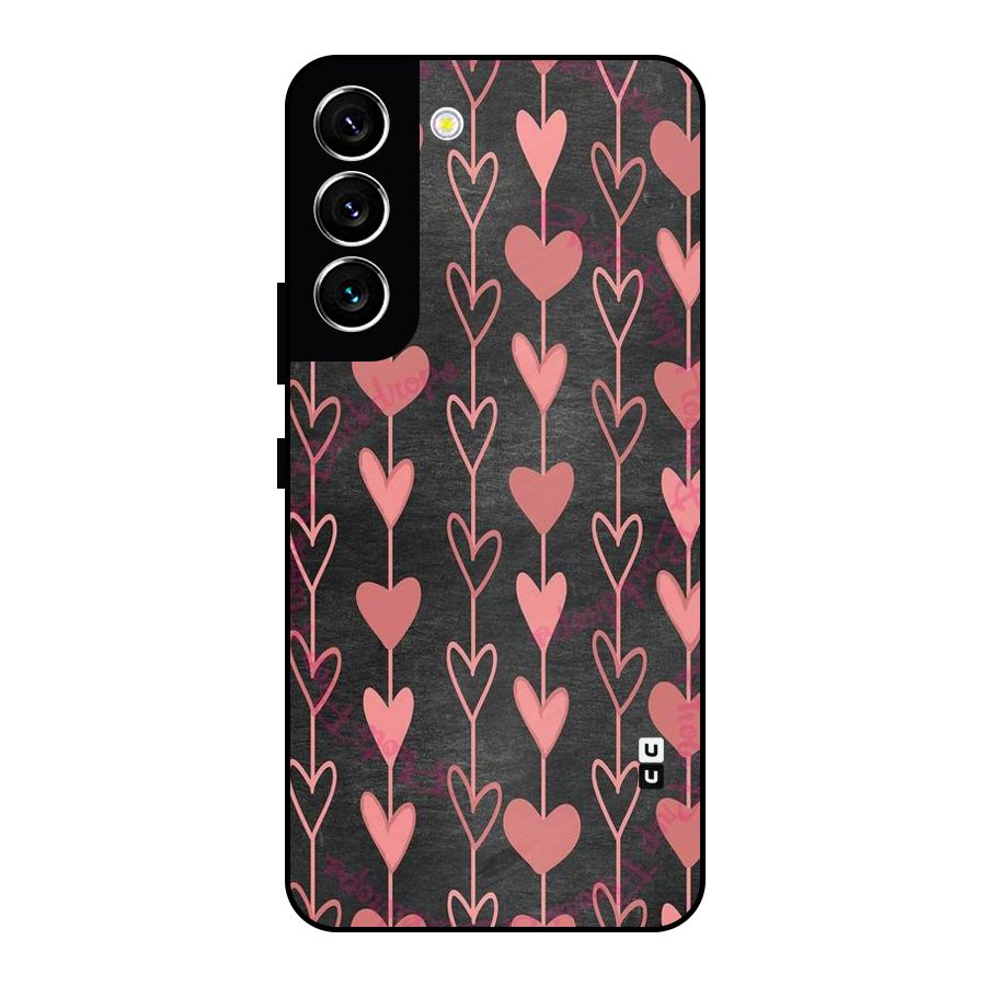 Chain Of Hearts Metal Back Case for Galaxy S22 5G