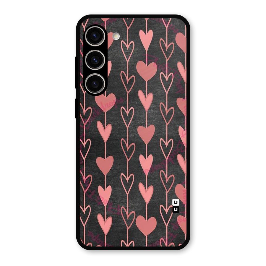 Chain Of Hearts Metal Back Case for Galaxy S23 Plus