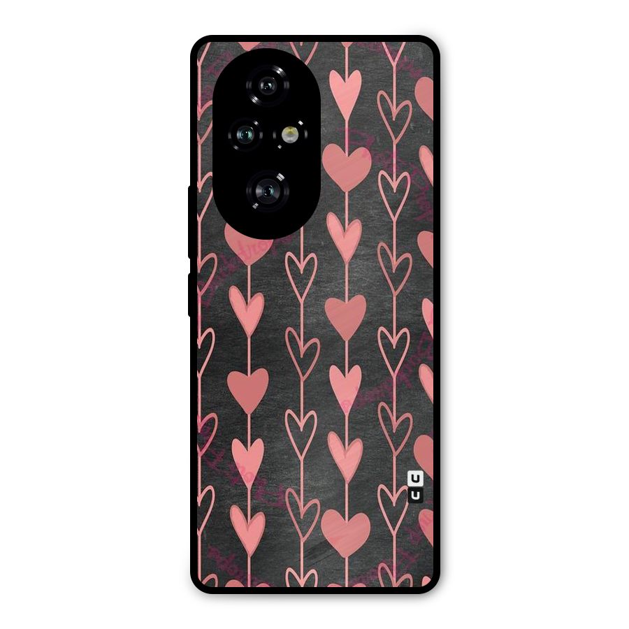 Chain Of Hearts Metal Back Case for Honor 200 Pro