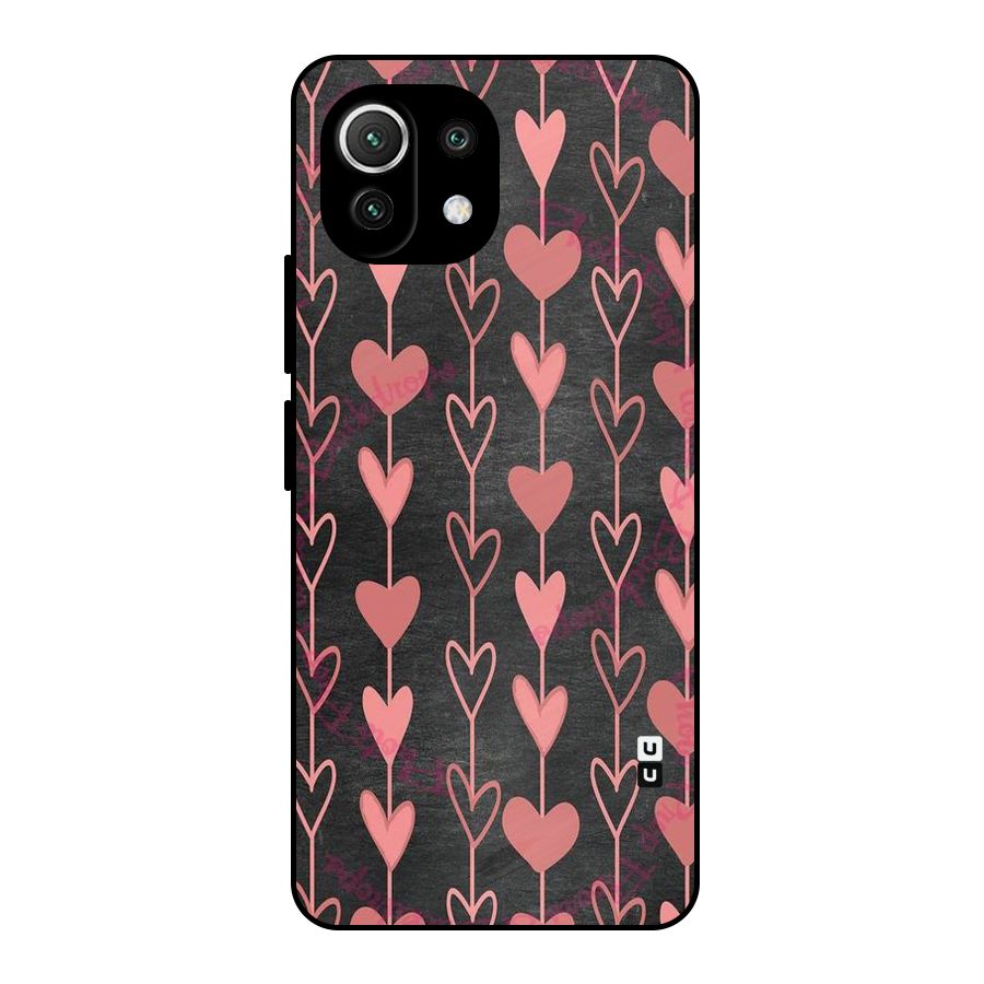 Chain Of Hearts Metal Back Case for Mi 11 Lite