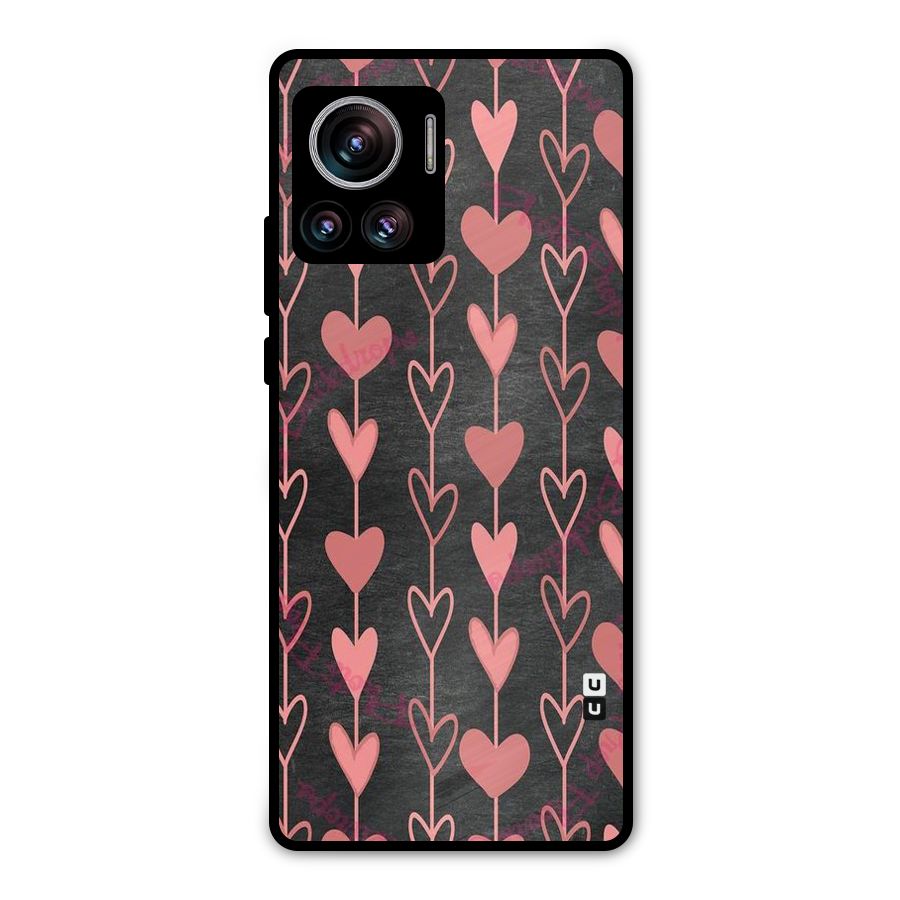 Chain Of Hearts Metal Back Case for Motorola Edge 30 Ultra
