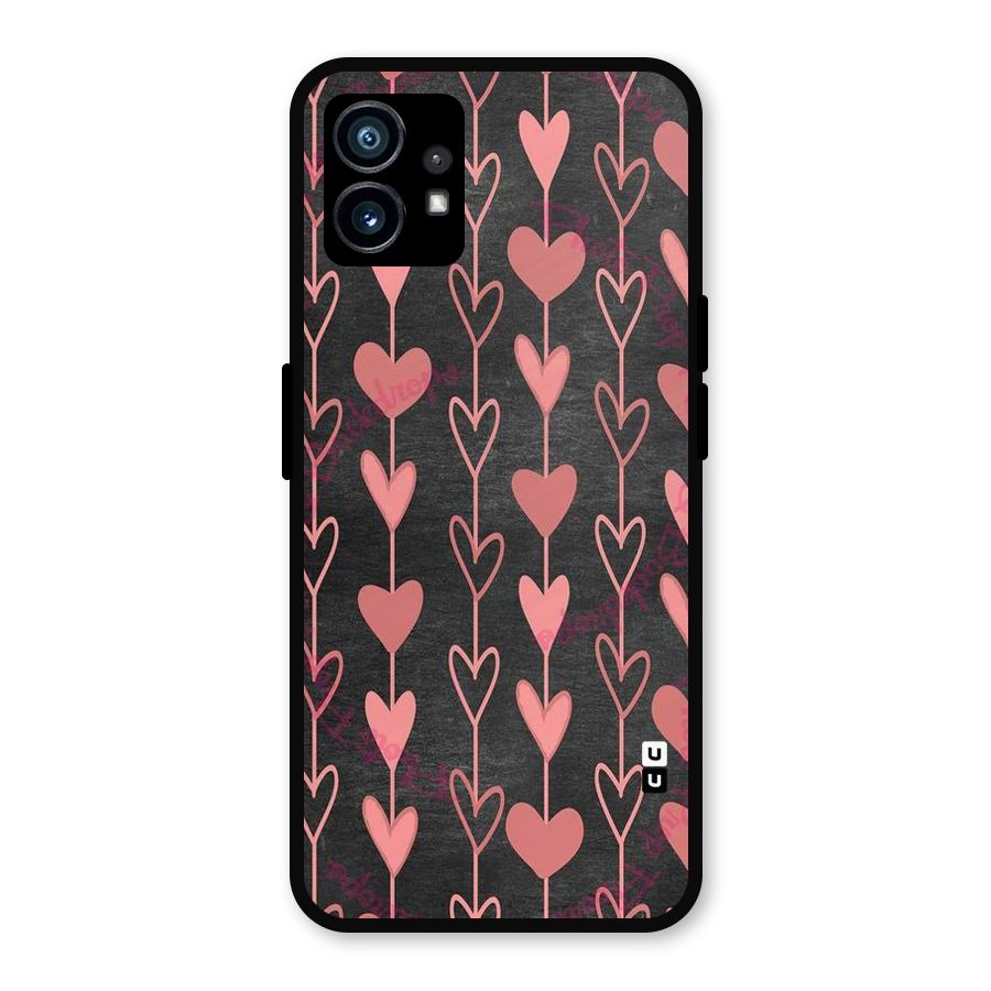Chain Of Hearts Metal Back Case for Nothing Phone 1