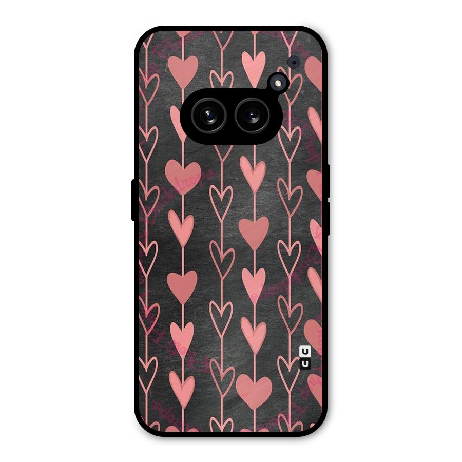 Chain Of Hearts Metal Back Case for Nothing Phone 2a Plus