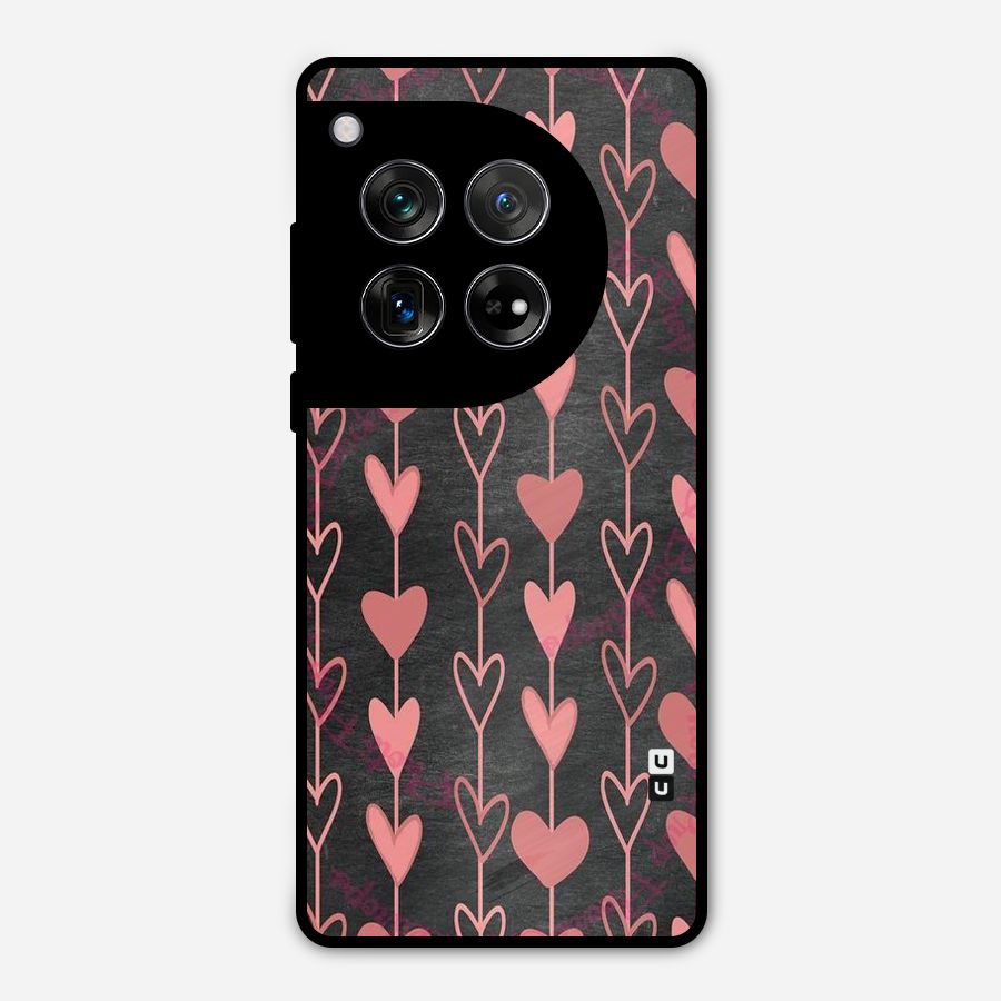 Chain Of Hearts Metal Back Case for OnePlus 12