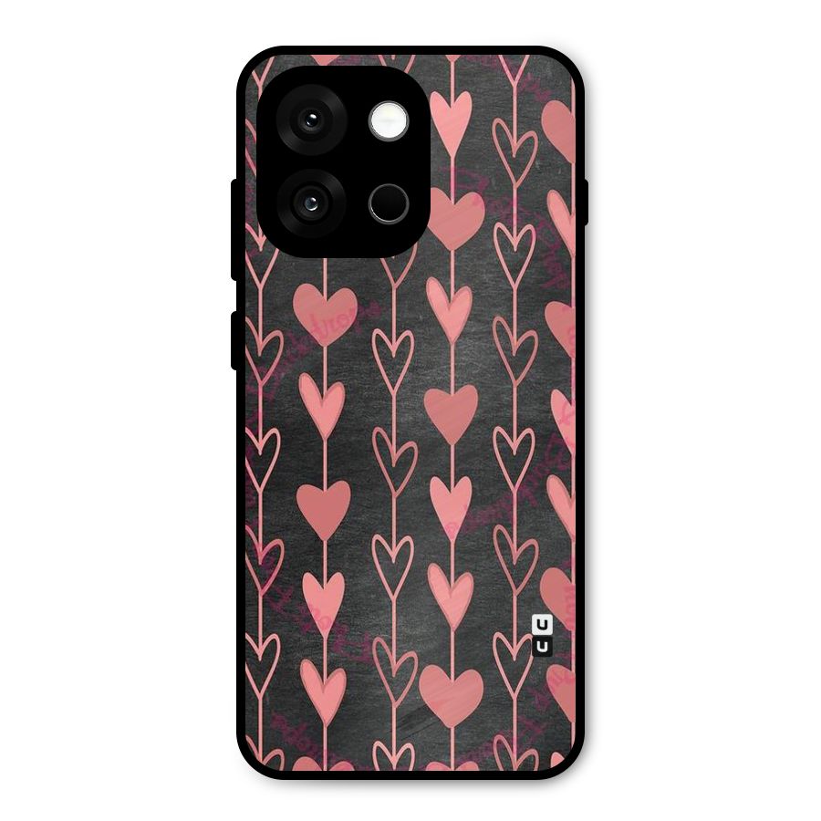 Chain Of Hearts Metal Back Case for OnePlus 13s