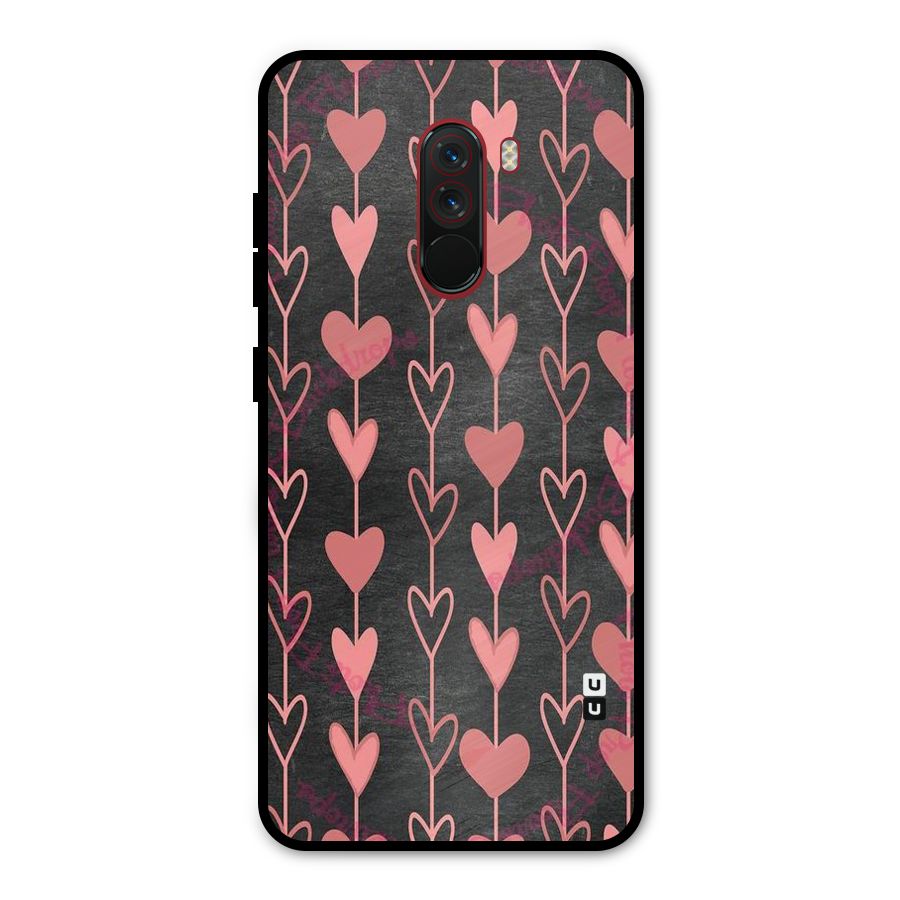 Chain Of Hearts Metal Back Case for Poco F1