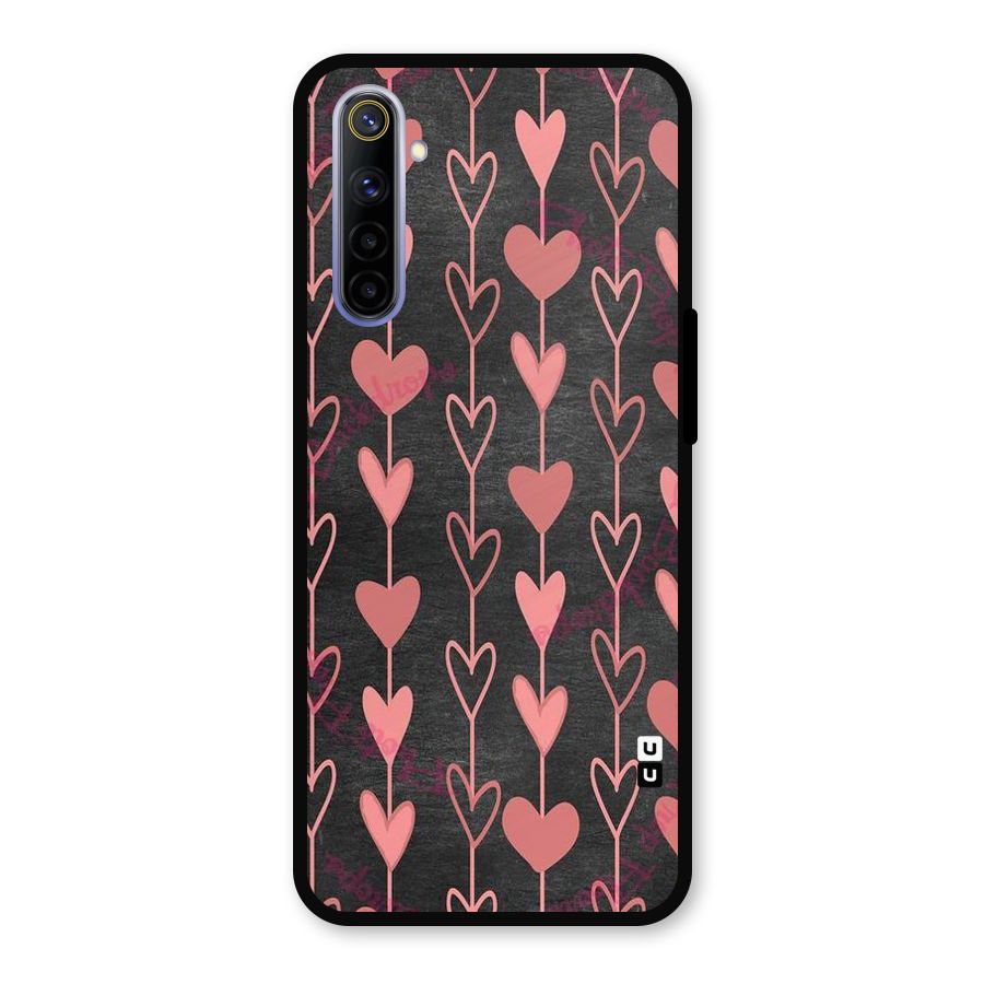 Chain Of Hearts Metal Back Case for Realme 6
