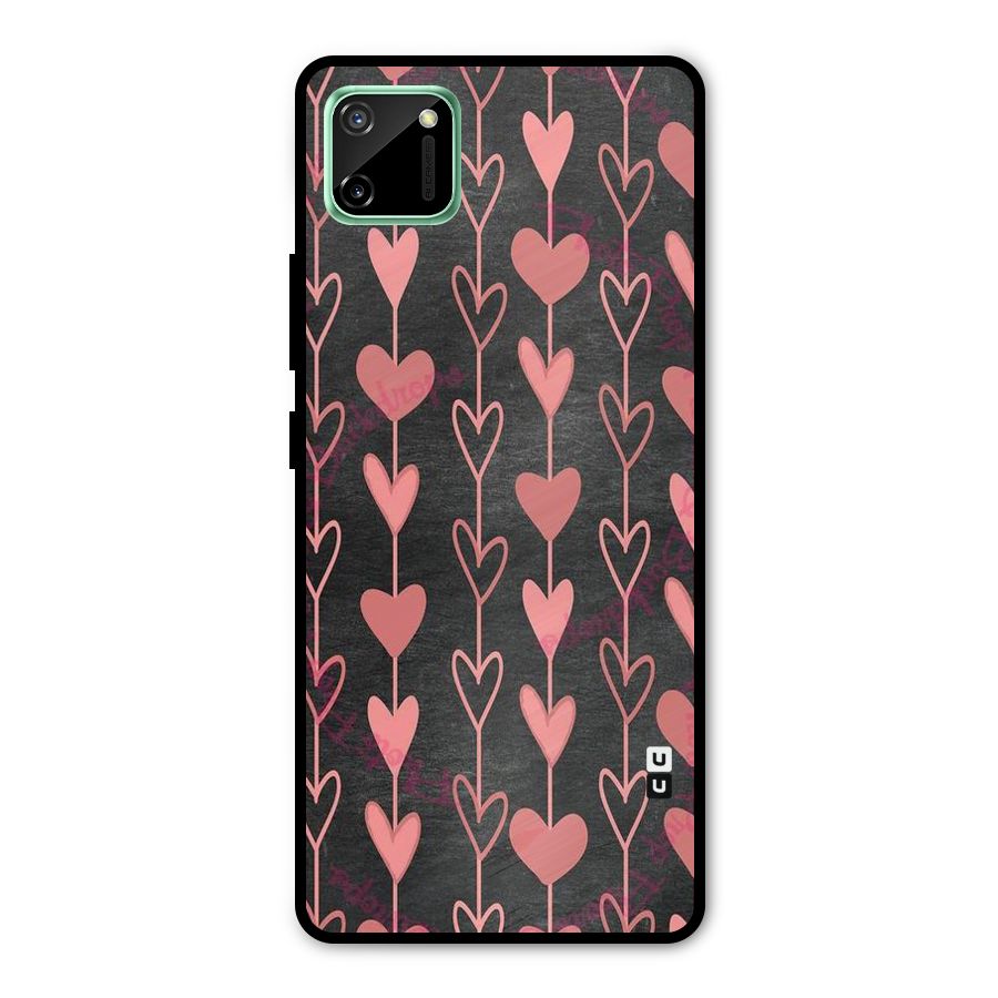 Chain Of Hearts Metal Back Case for Realme C11