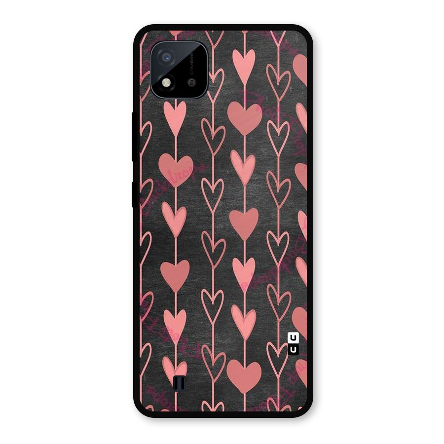 Chain Of Hearts Metal Back Case for Realme C11 2021