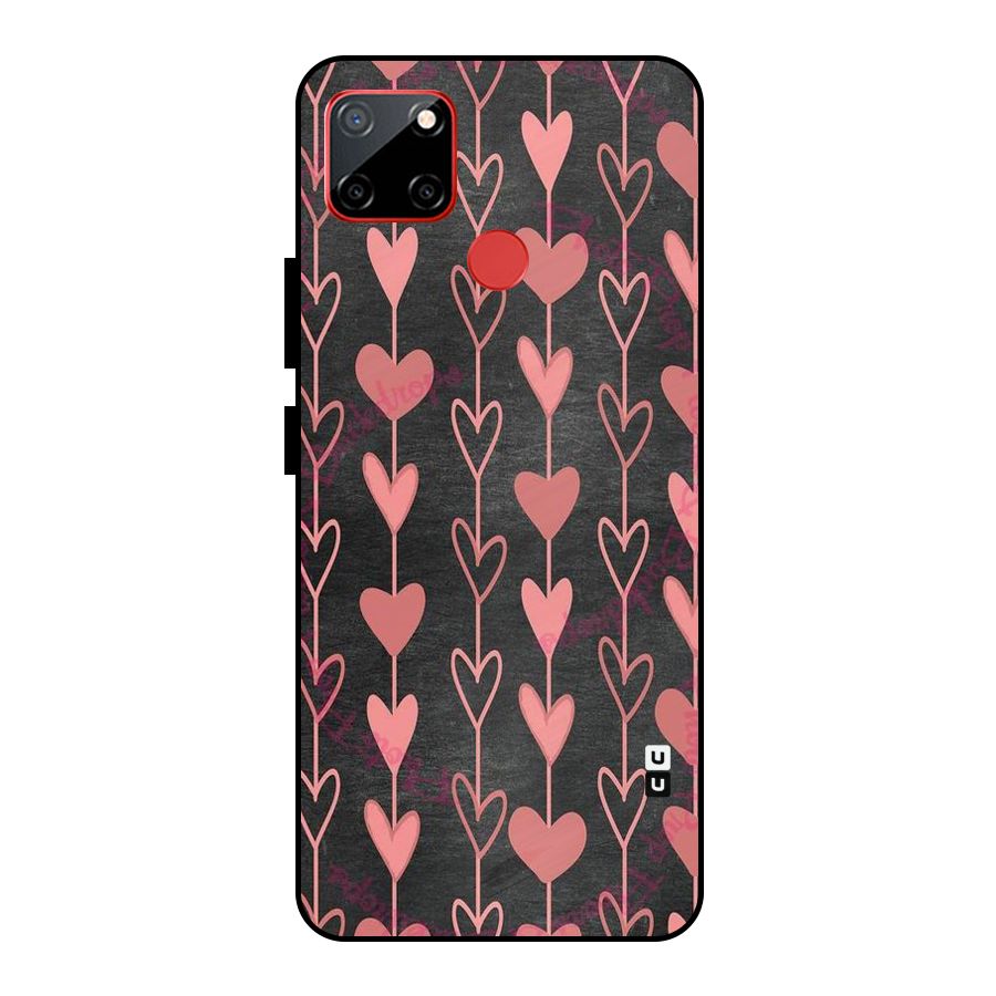 Chain Of Hearts Metal Back Case for Realme C12