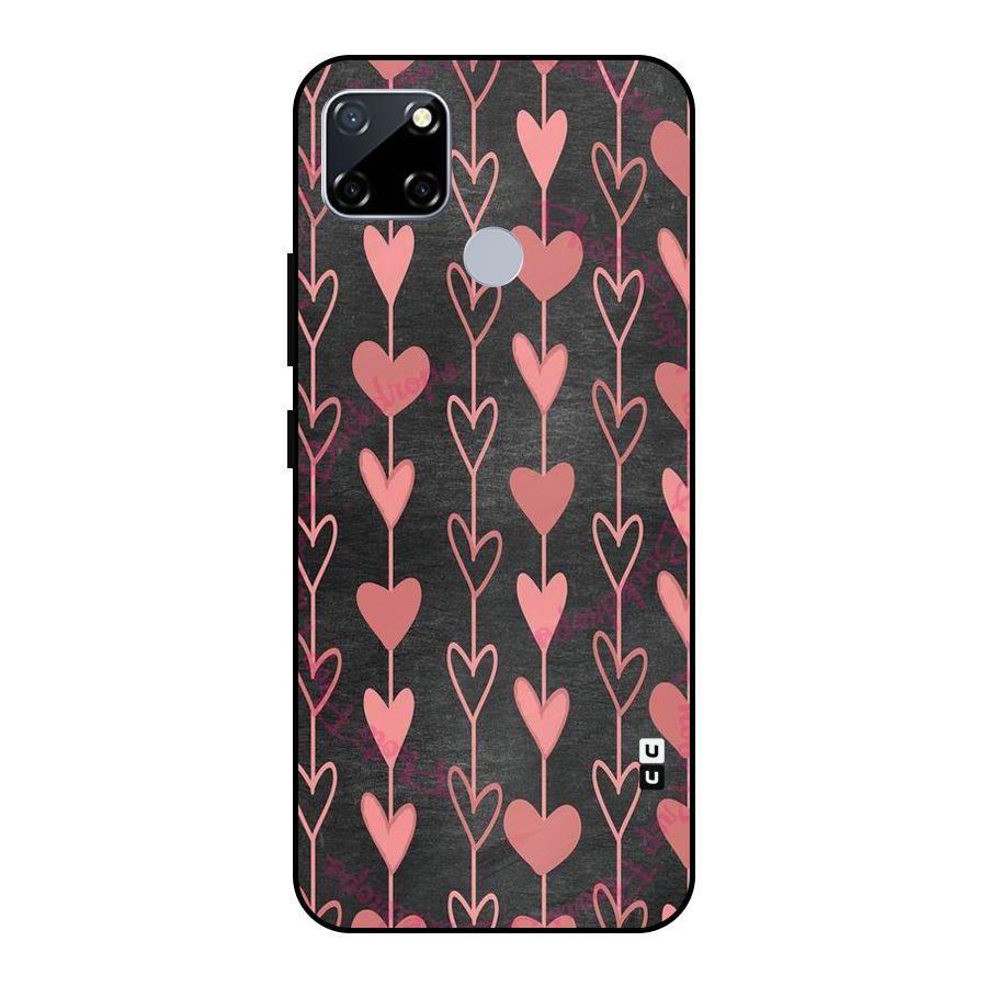 Chain Of Hearts Metal Back Case for Realme Narzo 20