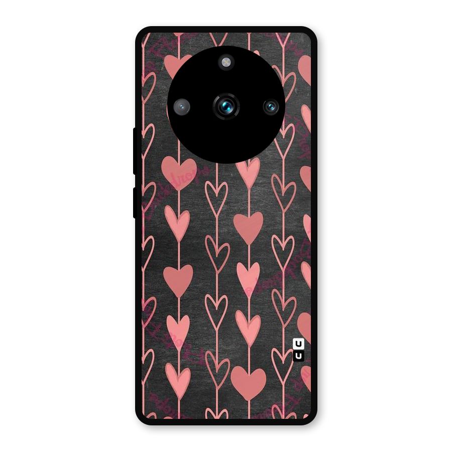 Chain Of Hearts Metal Back Case for Realme Narzo 60 Pro