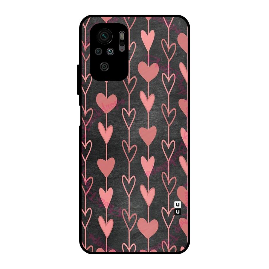 Chain Of Hearts Metal Back Case for Redmi Note 10S