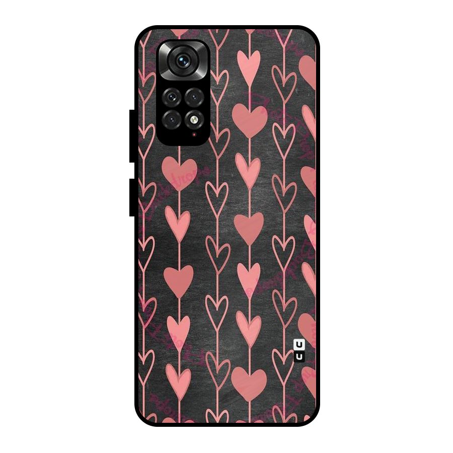 Chain Of Hearts Metal Back Case for Redmi Note 11 Pro Plus 5G