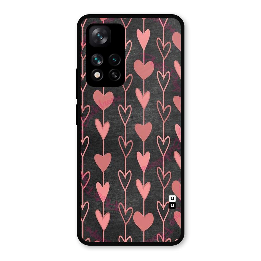 Chain Of Hearts Metal Back Case for Xiaomi 11i Hypercharge 5G