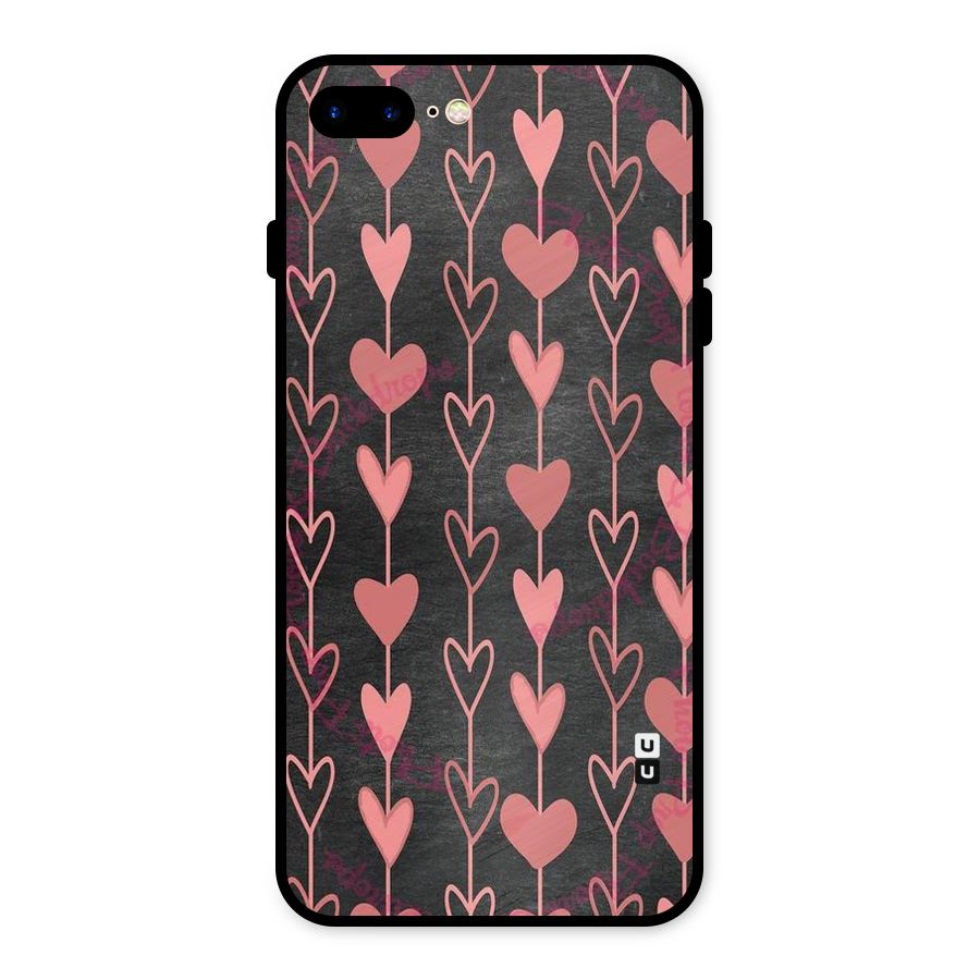 Chain Of Hearts Metal Back Case for iPhone 7 Plus