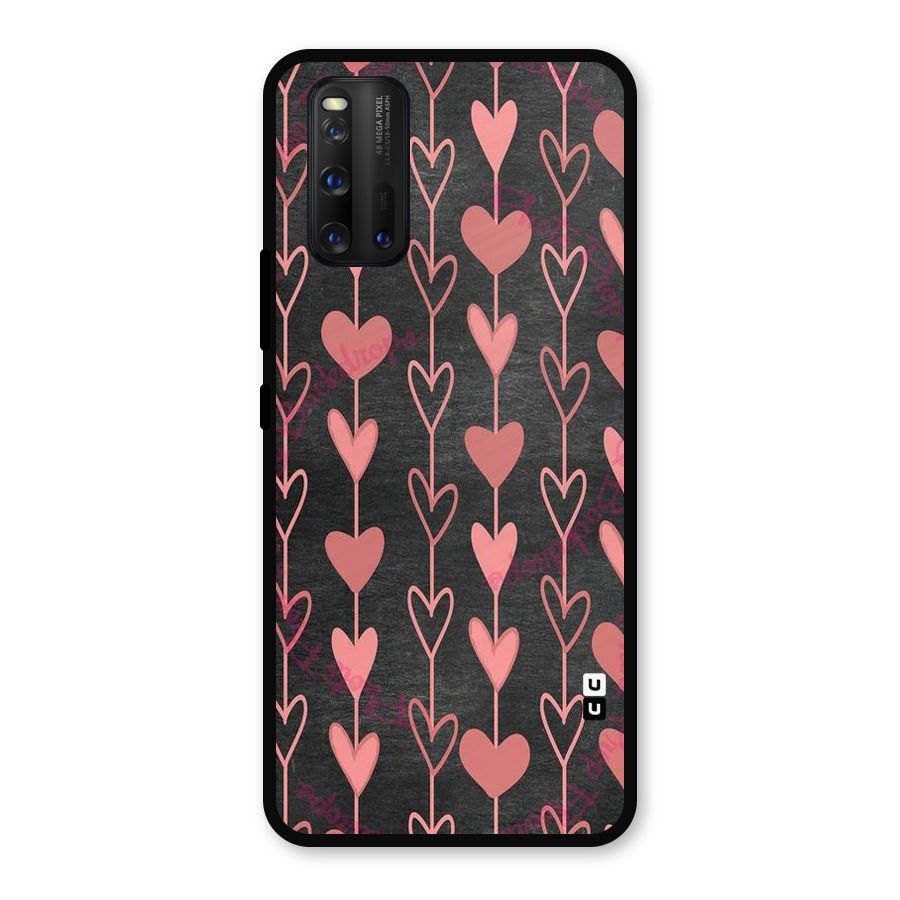 Chain Of Hearts Metal Back Case for iQOO 3