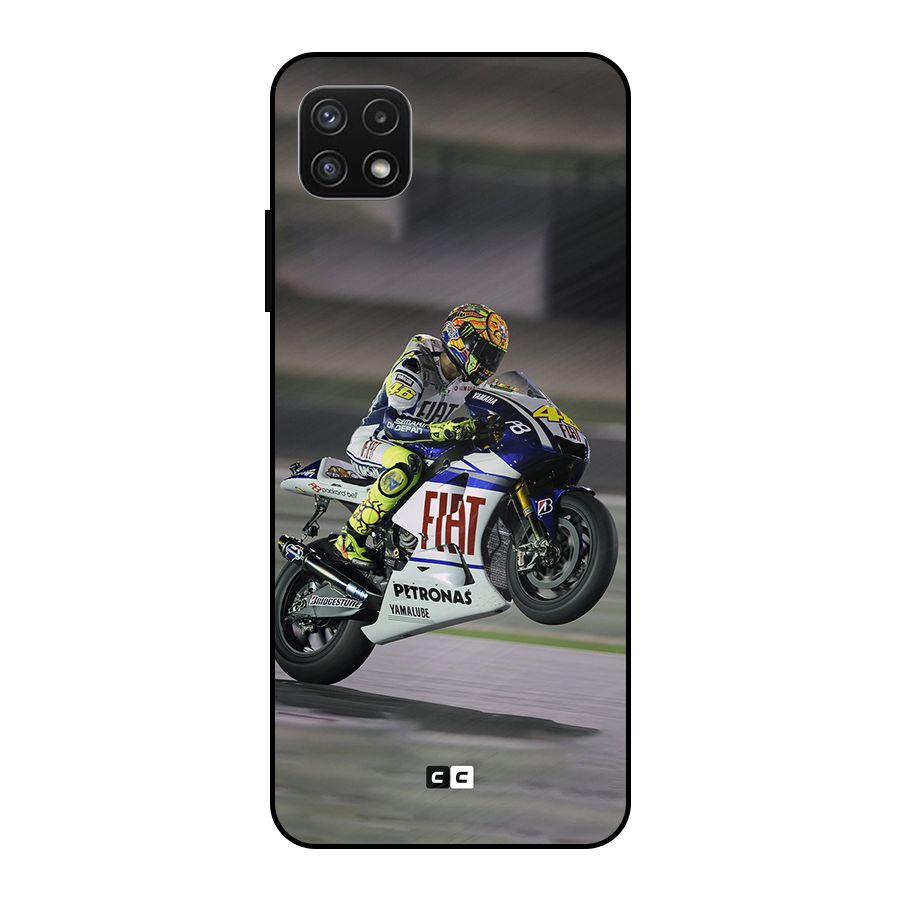Champion Biker Metal Back Case for Galaxy A22 5G