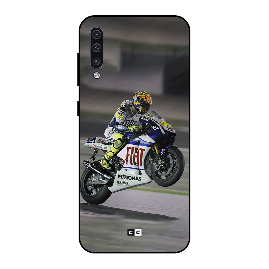 Champion Biker Metal Back Case for Galaxy A50
