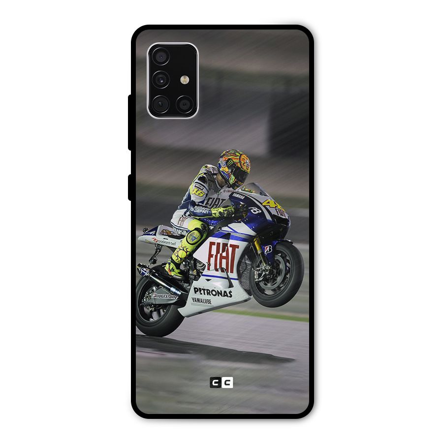 Champion Biker Metal Back Case for Galaxy A51