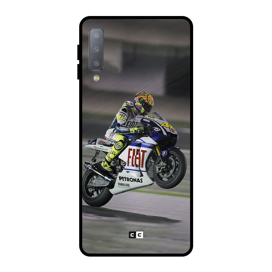 Champion Biker Metal Back Case for Galaxy A7 (2018)