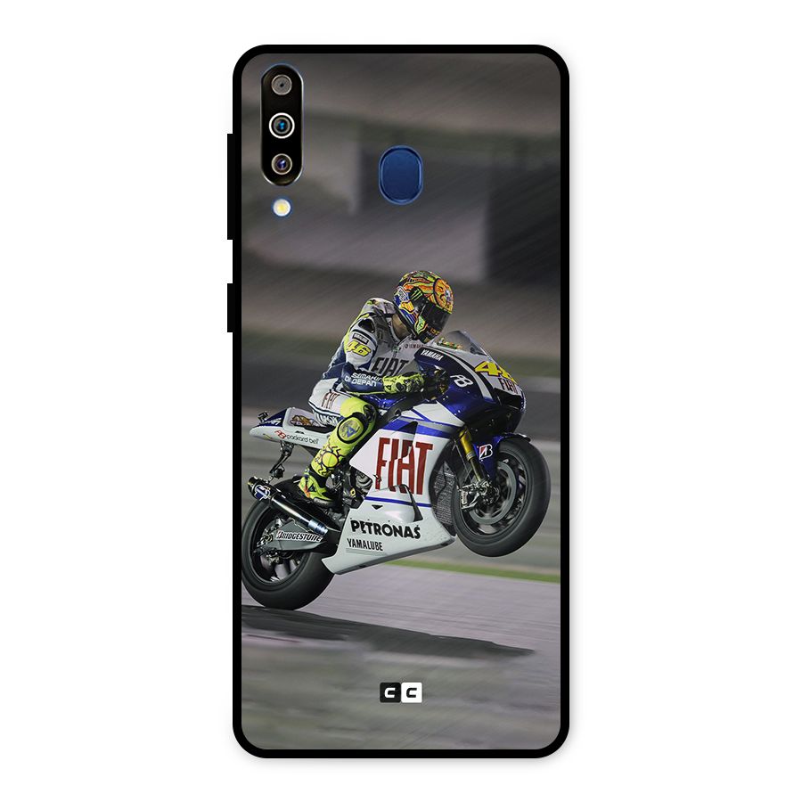 Champion Biker Metal Back Case for Galaxy M30