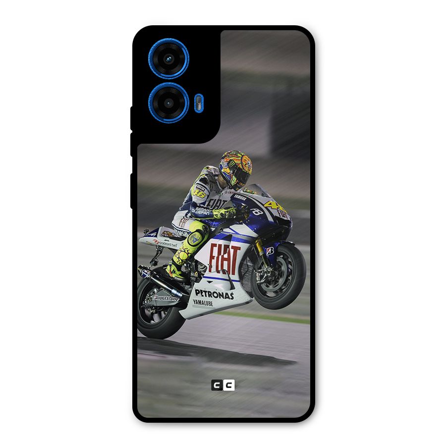 Champion Biker Metal Back Case for Moto G45
