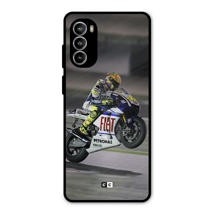 Champion Biker Metal Back Case for Moto G52