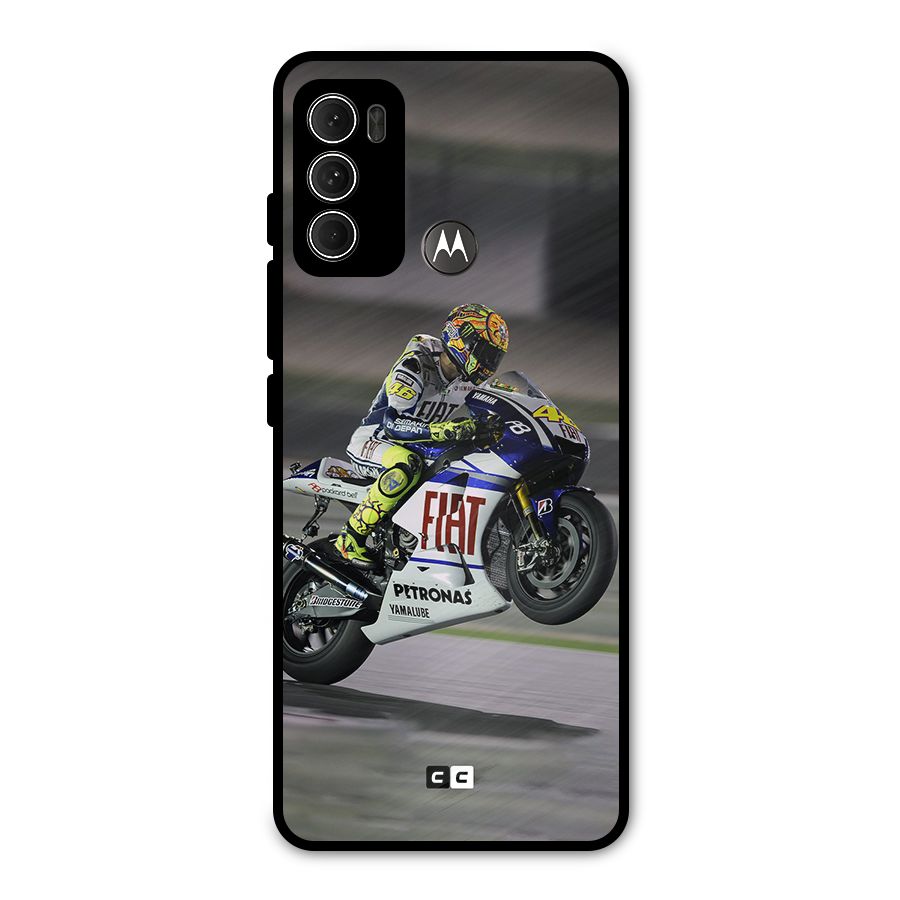Champion Biker Metal Back Case for Moto G60