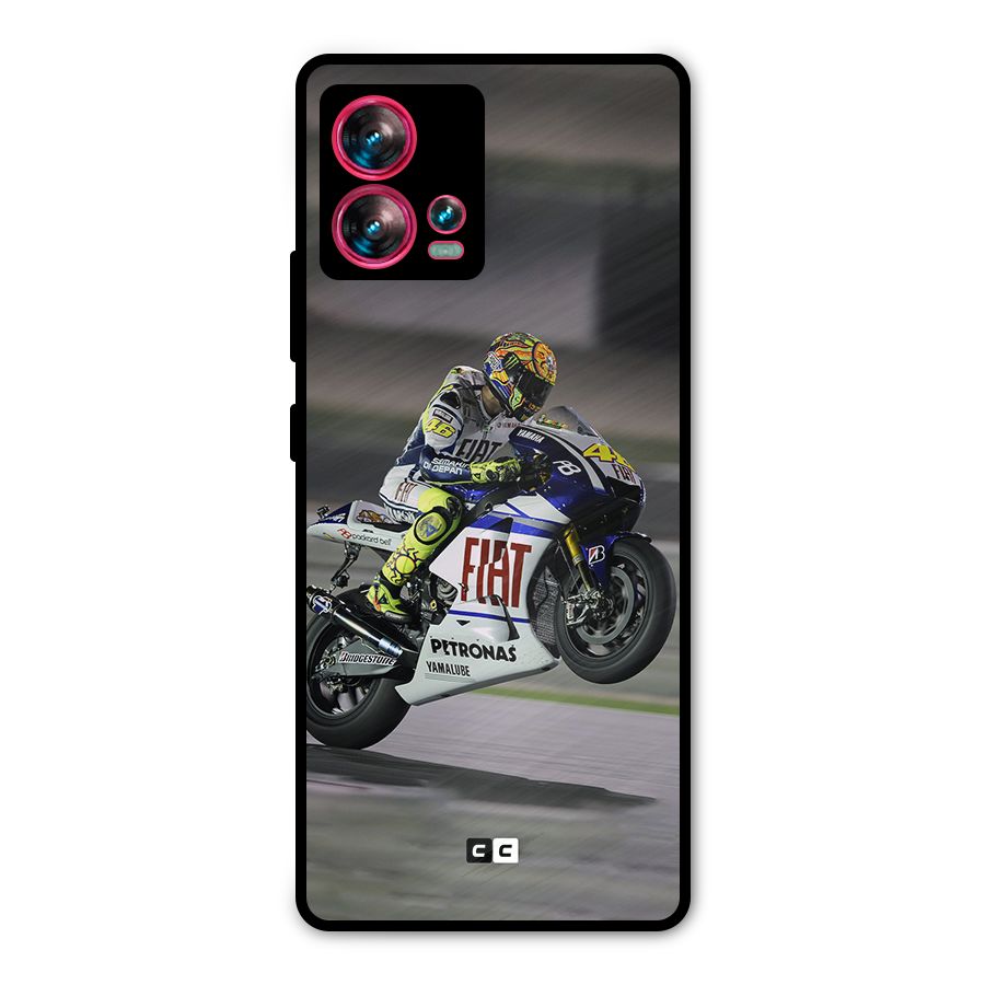 Champion Biker Metal Back Case for Motorola Edge 30 Fusion