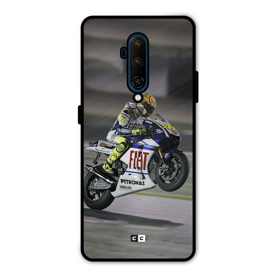 Champion Biker Metal Back Case for OnePlus 7T Pro