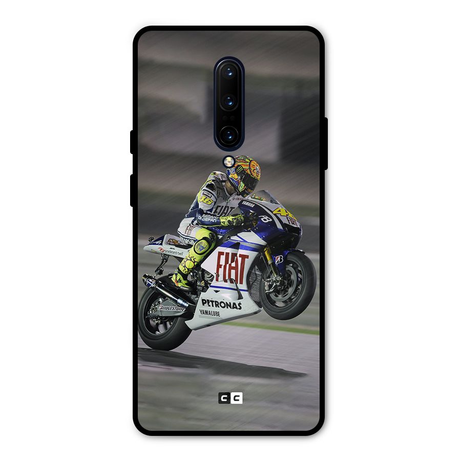 Champion Biker Metal Back Case for OnePlus 7 Pro