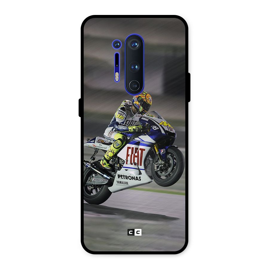 Champion Biker Metal Back Case for OnePlus 8 Pro