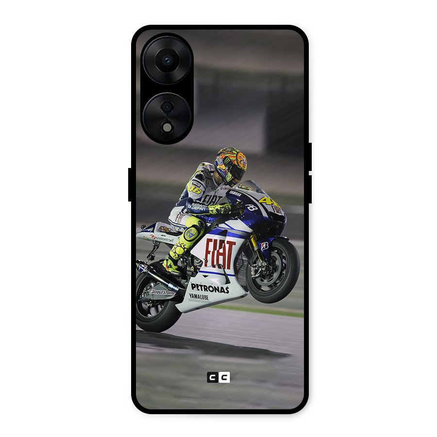 Champion Biker Metal Back Case for Oppo A78 5G