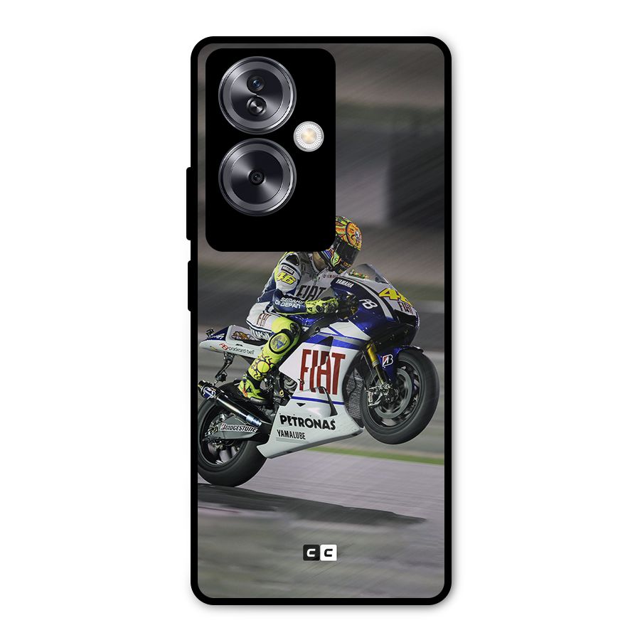Champion Biker Metal Back Case for Oppo A79 5G