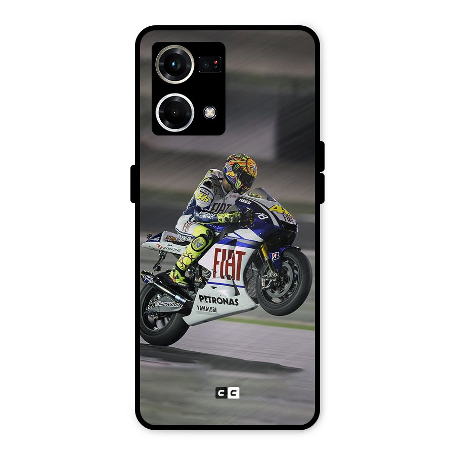 Champion Biker Metal Back Case for Oppo F21s Pro 4G