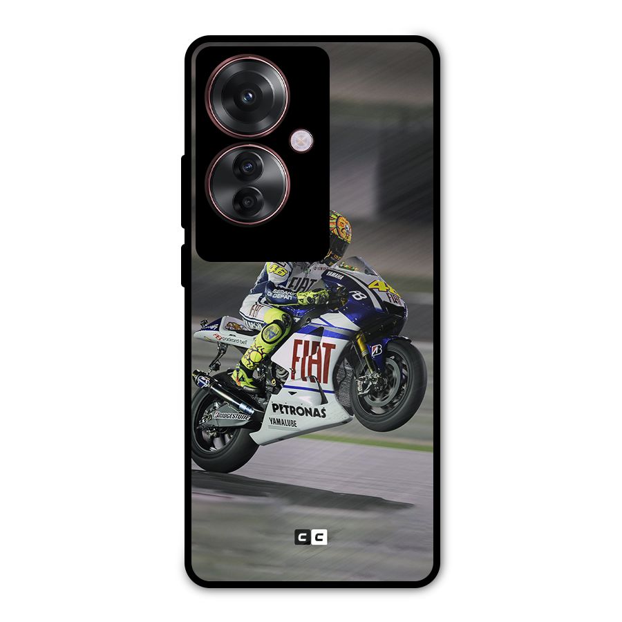 Champion Biker Metal Back Case for Oppo F25 Pro